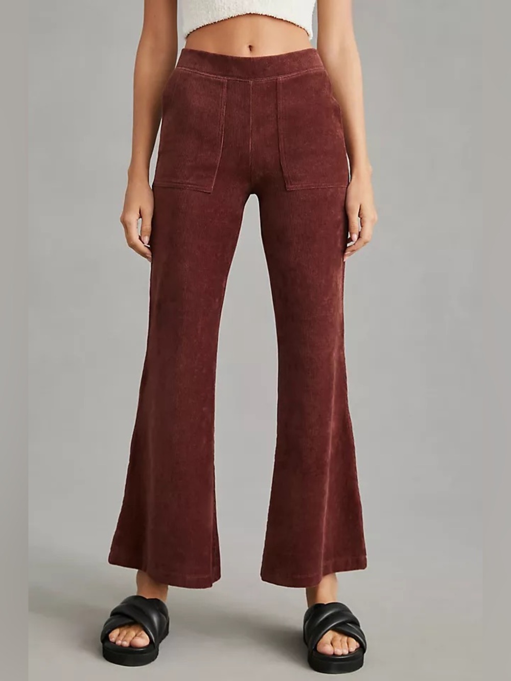 Women's Flare Pants Boot Cut Corduroy Pants
